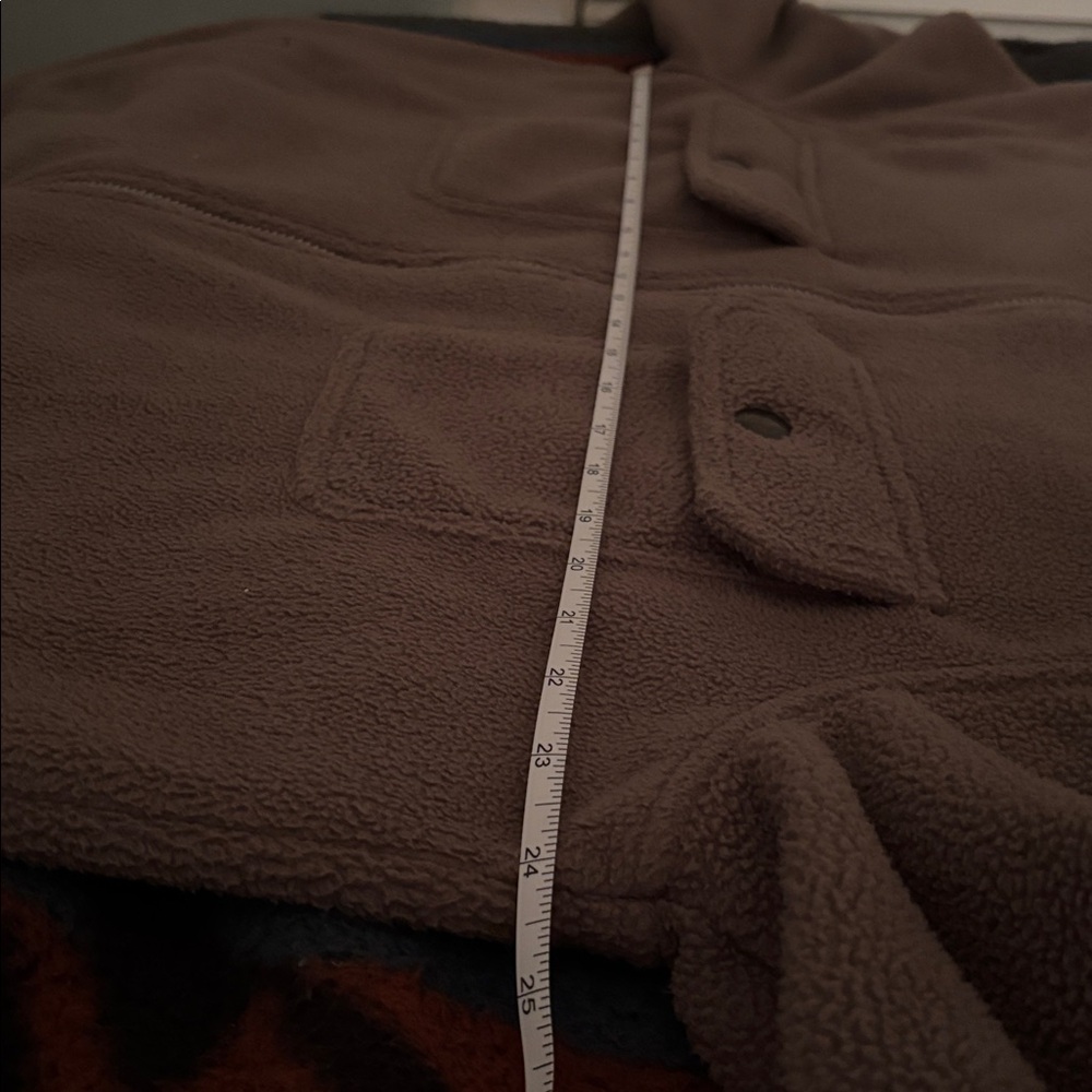 All Saints Clayton Fleece Tan Lightweight Jacket - Picture 15 of 15